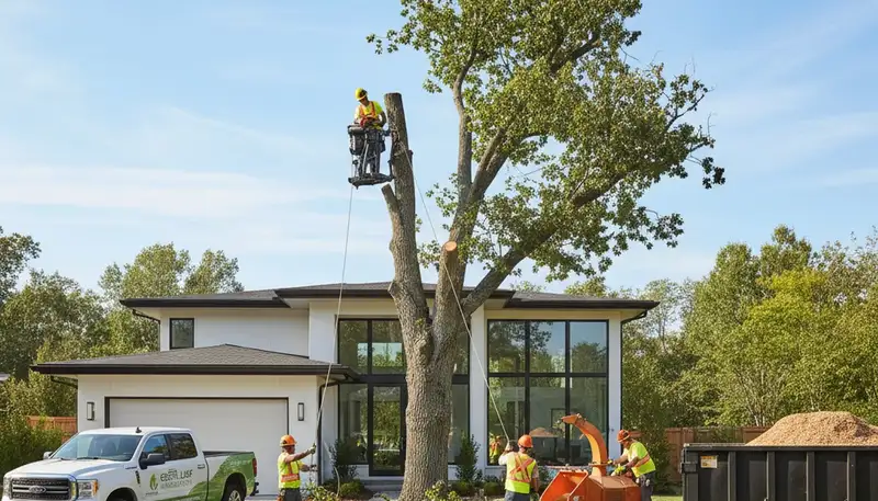 Professional landscaping and tree removal in Oklahoma City, OK by Chop Chop Tree experts