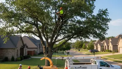 Professional tree removal service in Oklahoma City OK by certified arborists