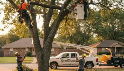 Professional tree removal service in Oklahoma City OK by certified arborists