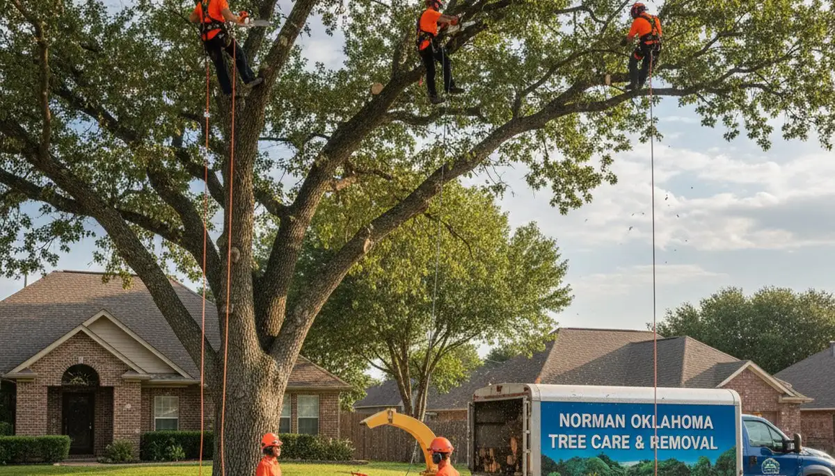 Professional tree removal service in Oklahoma City OK by certified arborists