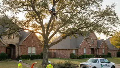 Professional tree removal service in Oklahoma City OK by certified arborists